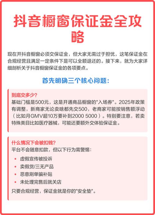 抖音橱窗开通全攻略：3大条件、申请步骤与保证金详解