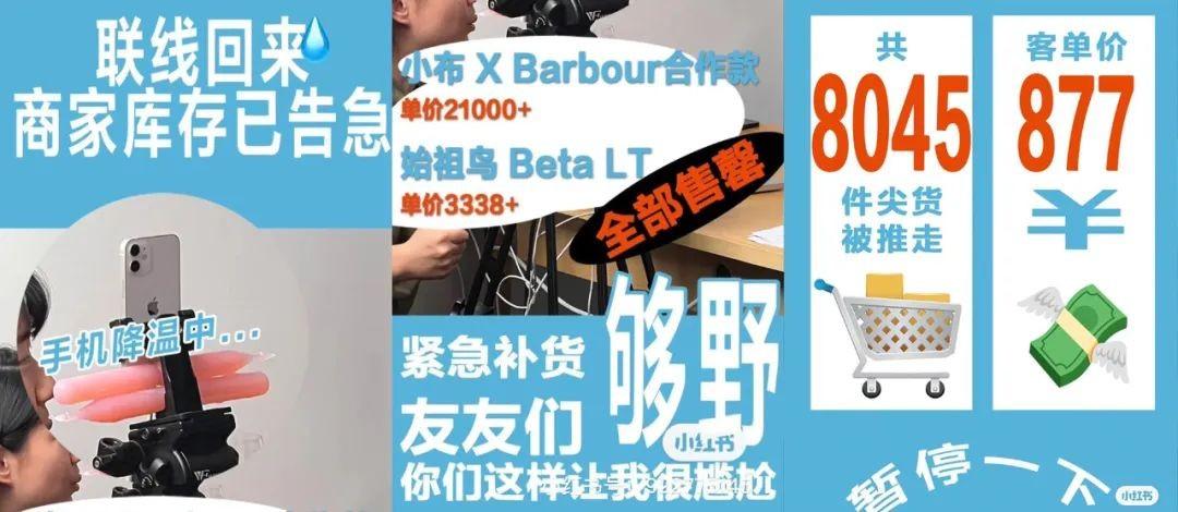 小红书直播带货销售额多少_小红书明星主播带货能力_董洁小红书直播高客单价