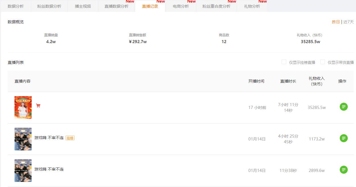 飞瓜快手直播数据分析_快手带货数据怎么看_飞瓜快手直播商品排行榜